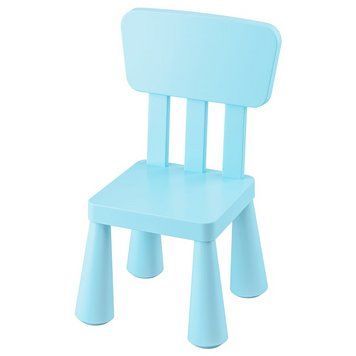 Стілець дитячий IKEA MAMMUT Блакитний 305.819.88 305.819.88 ➜ Пакуємо МИ📦 фото