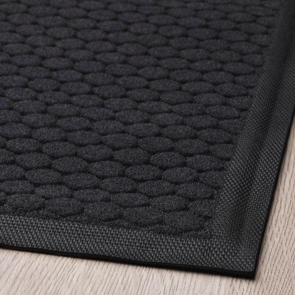 Придверный коврик IKEA VATTENVERK 100x150 см Темно-серый 405.170.20 405.170.20 ➜ Пакуємо МИ📦 фото