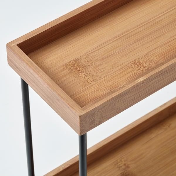 Органайзер с 2 полками IKEA N&Aring;LBLECKA 38x13x28 см Деревянный 105.646.16 105.646.16 ➜ Пакуємо МИ📦 фото