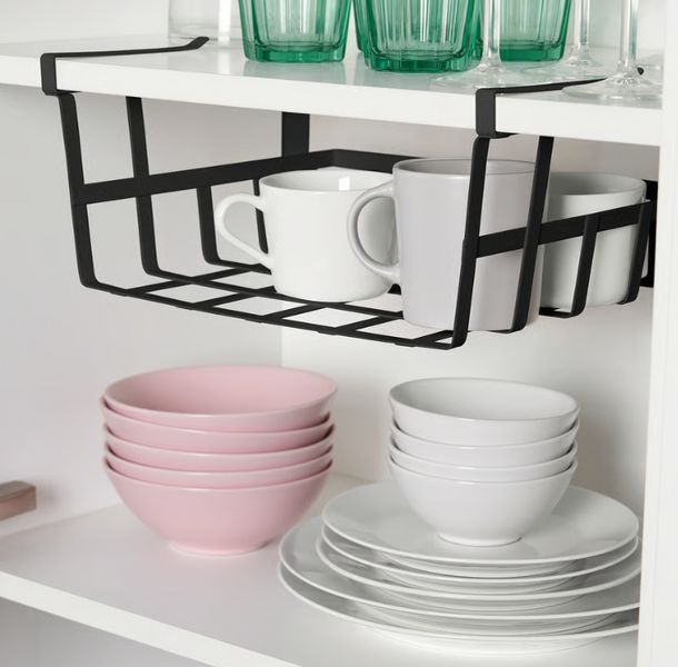 Кошик із затискачем IKEA P&Aring;LYCKE 36x26x14 см Чорний 606.051.29 606.051.29 ➜ Пакуємо МИ📦 фото