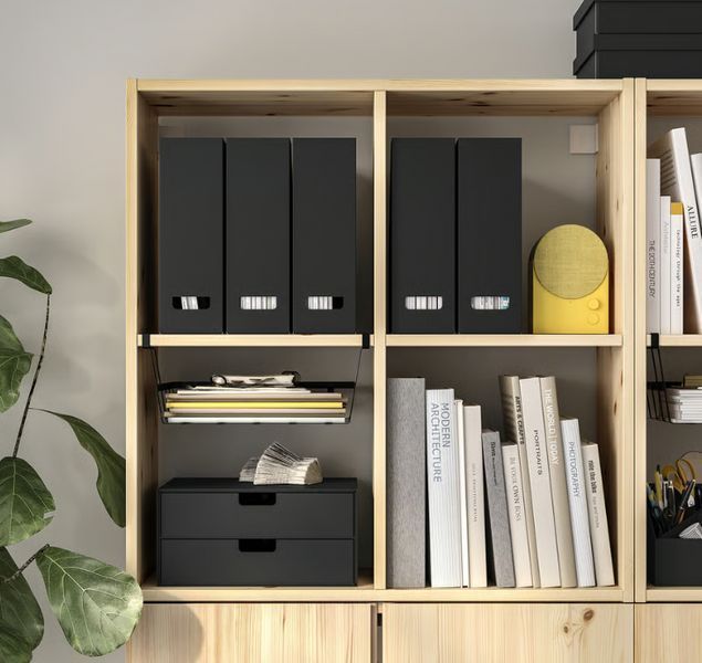Кошик із затискачем IKEA P&Aring;LYCKE 36x26x14 см Чорний 606.051.29 606.051.29 ➜ Пакуємо МИ📦 фото