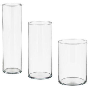 Набор ваз IKEA CYLINDER 3 предмета Стеклянные 601.750.92 601.750.92 ➜ Пакуємо МИ📦 фото