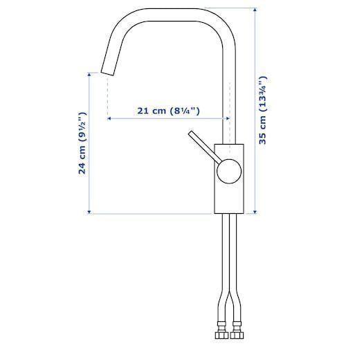 Змішувач для кухні IKEA ALMAREN (ІКЕА ЕЛМАРЕН). 00455161. Металевий 004.551.61 ➜ Пакуємо МИ📦 фото