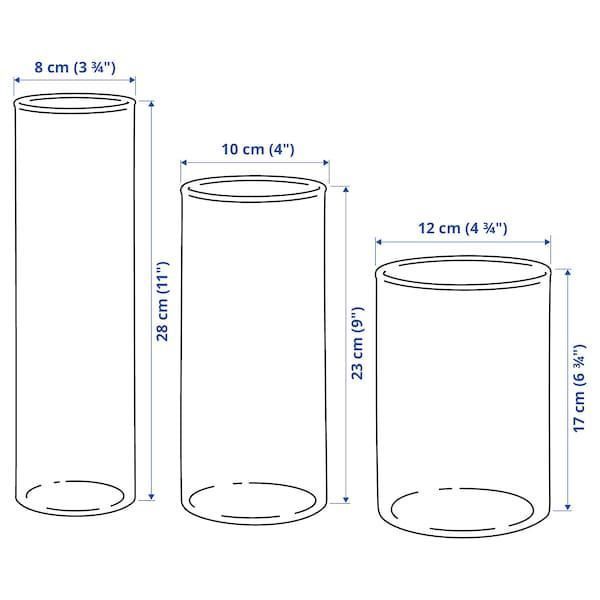 Набір ваз IKEA CYLINDER 3 предмети 601.750.92 601.750.92 ➜ Пакуємо МИ📦 фото