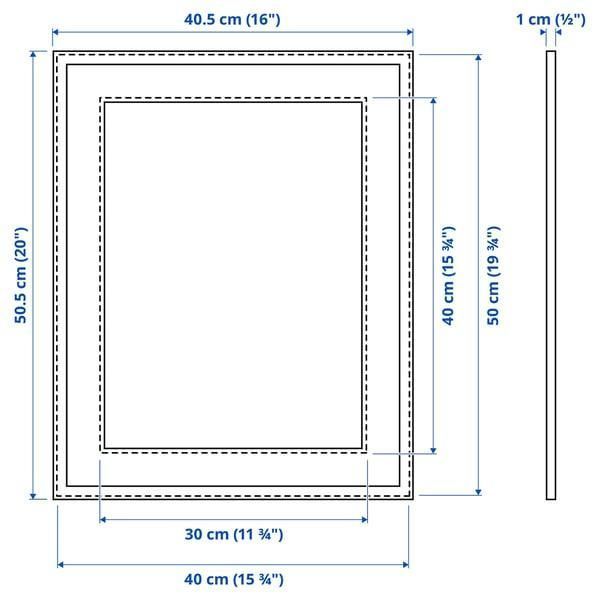 Рамка для фотографій IKEA LOMVIKEN 40x50 см Біла 304.194.64 304.194.64 ➜ Пакуємо МИ📦 фото