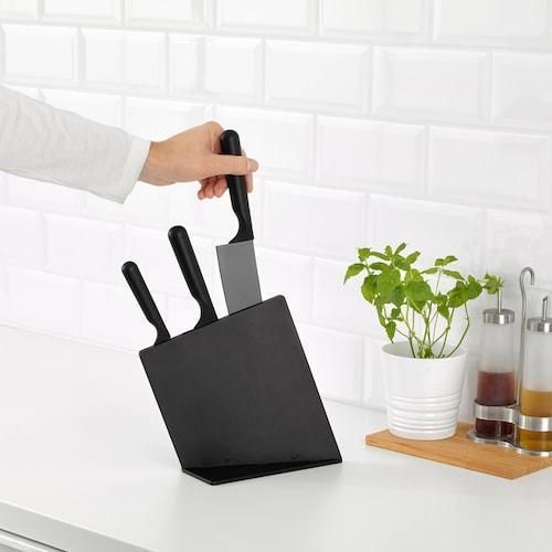 Набор ножей с подставкой IKEA JAMFORA (ИКЕА ЭМФЁРА). 10346831. 4 предмета 103.468.31 ➜ Пакуємо МИ📦 фото