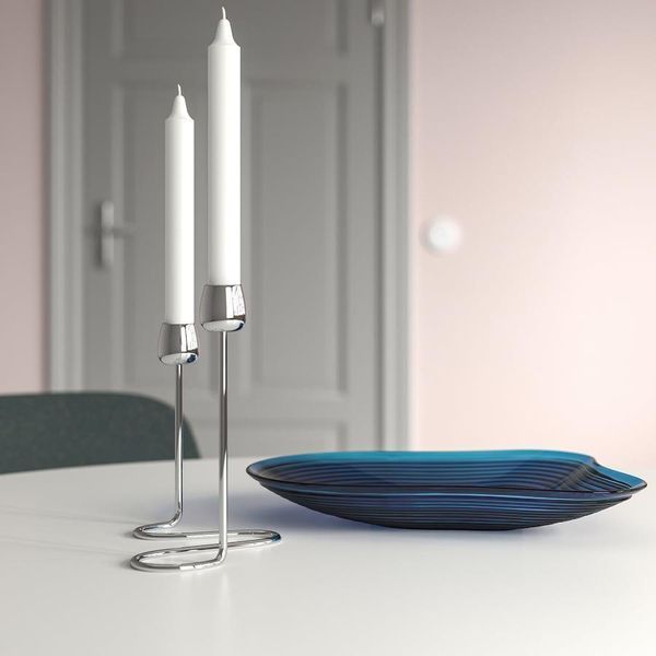 Підсвічник для 2 свічок IKEA SILVERP&Auml;RON Висота - 20 см Сріблястий 405.749.87 405.749.87 ➜ Пакуємо МИ📦 фото