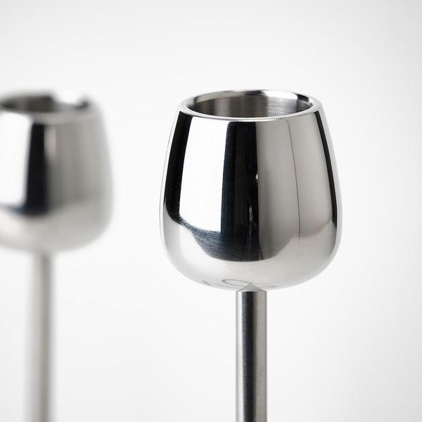 Підсвічник для 2 свічок IKEA SILVERP&Auml;RON Висота - 20 см Сріблястий 405.749.87 405.749.87 ➜ Пакуємо МИ📦 фото
