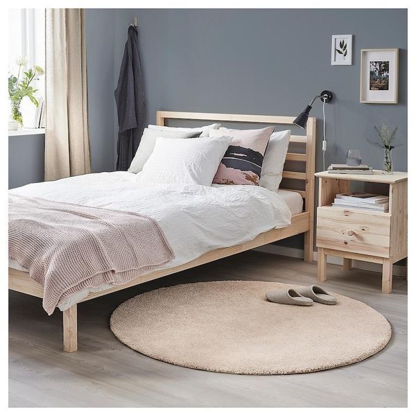 Килим IKEA STOENSE Діаметр - 195 см Бежевий 604.955.93 604.955.93 ➜ Пакуємо МИ📦 фото