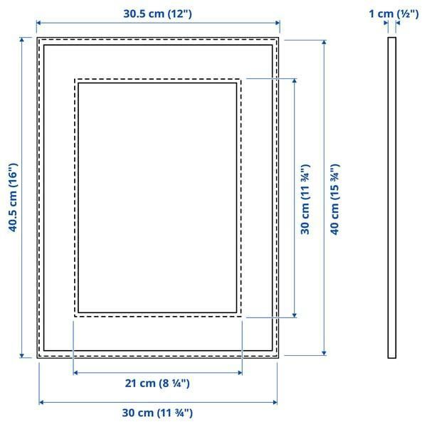 Рамка для фотографій IKEA LOMVIKEN 30x40 см Біла 704.195.32 704.195.32 ➜ Пакуємо МИ📦 фото
