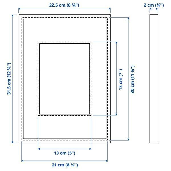 Рамка для фотографий IKEA LOMVIKEN 21x30 см Белая 604.193.92 604.193.92 ➜ Пакуємо МИ📦 фото