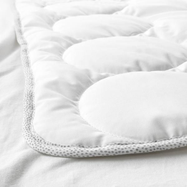 Ковдра для ліжечка IKEA LENAST 110х125 см Біло-сіра 703.730.58 703.730.58 ➜ Пакуємо МИ📦 фото