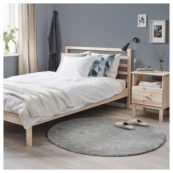 Килим IKEA STOENSE Діаметр - 195 см Сірий 804.955.92 804.955.92 ➜ Пакуємо МИ📦 фото