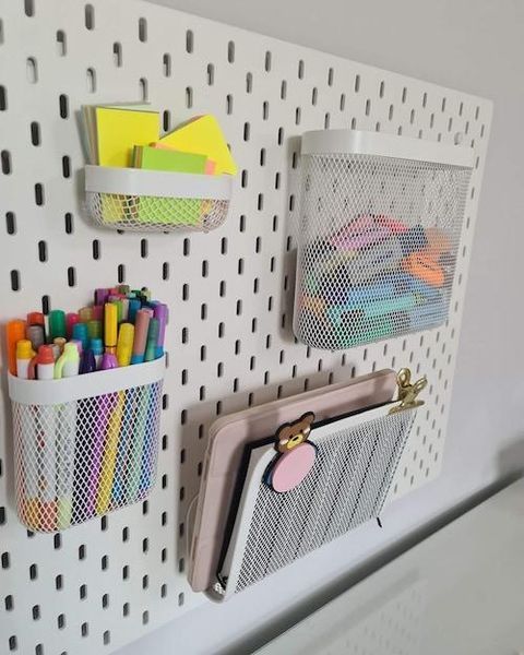 Набір корзин для настінного органайзера IKEA SK&Aring;DIS 3 предмети 505.177.60 Білий 505.177.60 ➜ Пакуємо МИ📦 фото