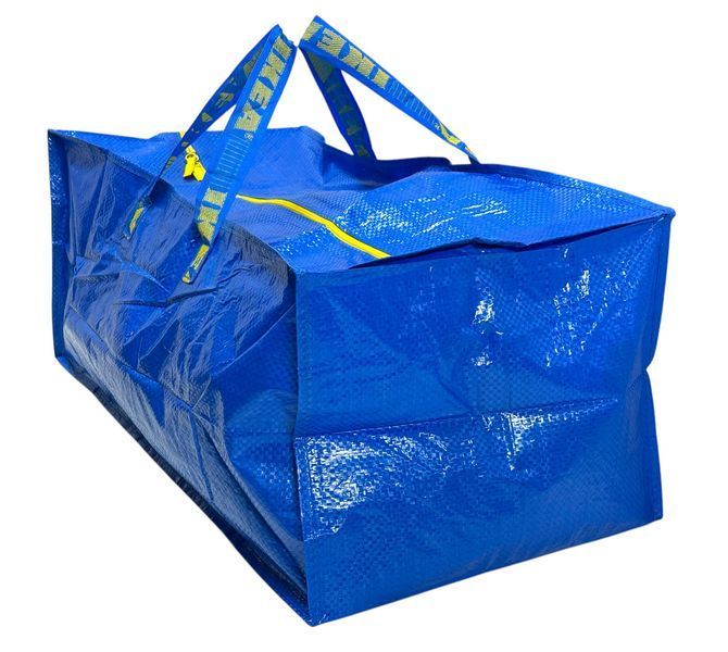 Сумка IKEA FRAKTA (ИКЕА ФРАКТА). Вместимость - 76 литр.&nbsp;Нагрузка - 25 кг. 90149148. Синяя 901.491.48 ➜ Пакуємо МИ📦 фото