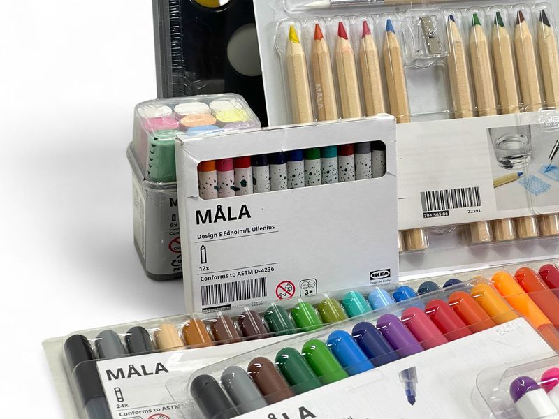 Набір олівців IKEA MALA 10 предметів 70456586 Різні кольори 704.565.86 ➜ Пакуємо МИ📦 фото