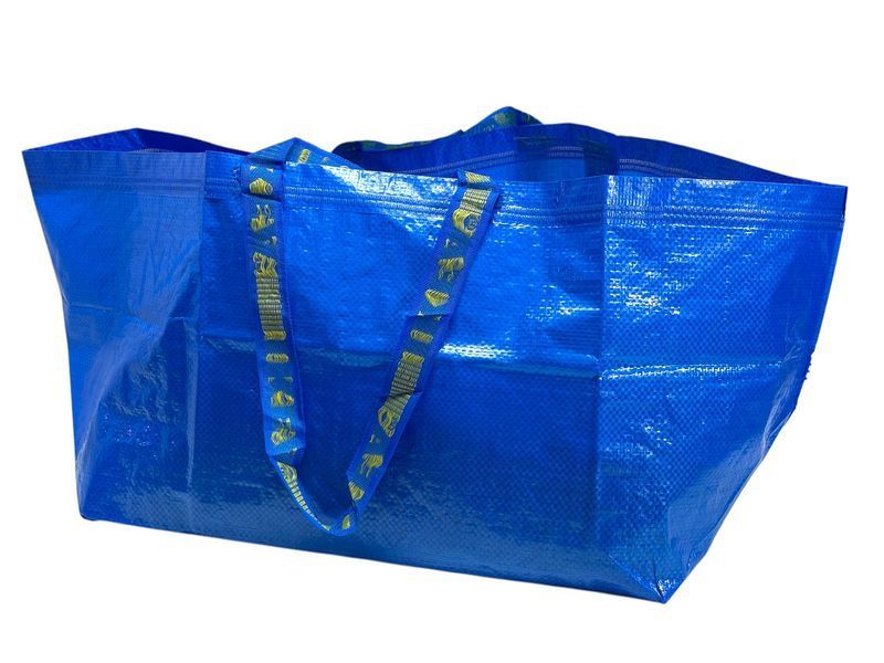 Сумка IKEA FRAKTA (ІКЕА ФРАКТА). Місткість - 71 літр. Навантаження - 25 кг. 17228340. Синя 172.283.40 ➜ Пакуємо МИ📦 фото