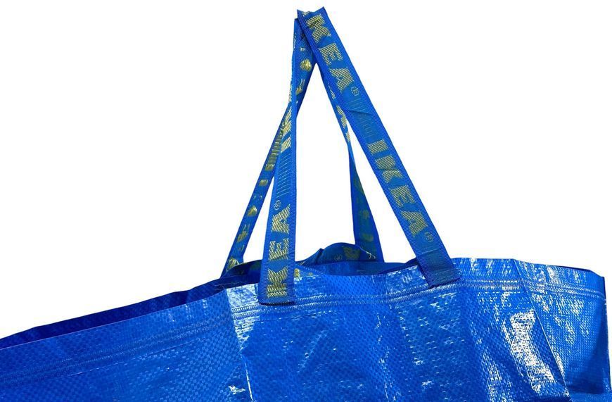 Сумка IKEA FRAKTA (ІКЕА ФРАКТА). Місткість - 71 літр. Навантаження - 25 кг. 17228340. Синя 172.283.40 ➜ Пакуємо МИ📦 фото