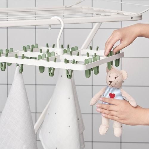 Сушарка для білизни IKEA SLIBB 705.677.25 Біло-зелена 705.677.25 ➜ Пакуємо МИ📦 фото