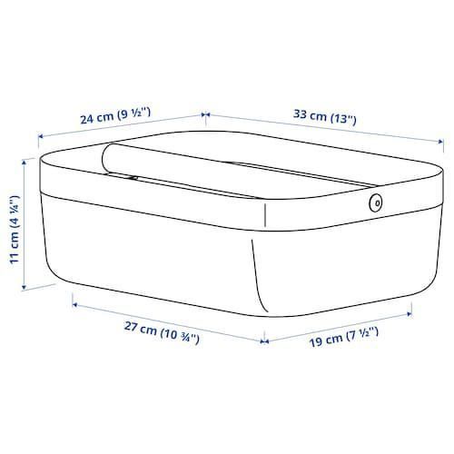 Кошик із відділеннями IKEA RISATORP 33х24х11 см 505.276.36 Білий 505.276.36 ➜ Пакуємо МИ📦 фото