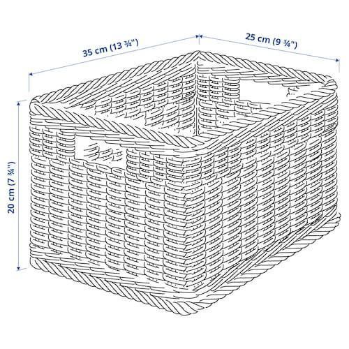 Корзина IKEA BEKNA 25х35х20 см 105.133.92 Плетенная 105.133.92 ➜ Пакуємо МИ📦 фото
