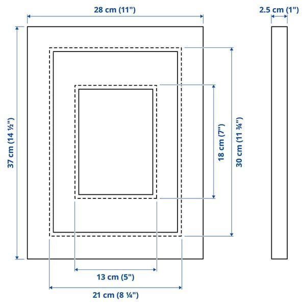 Рамка для фотографій IKEA EDSBRUK 21x30 см Чорна 804.276.21 804.276.21 ➜ Пакуємо МИ📦 фото
