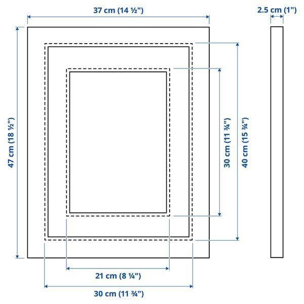 Рамка для фотографій IKEA EDSBRUK 30x40 см Чорна 204.276.24 204.276.24 ➜ Пакуємо МИ📦 фото