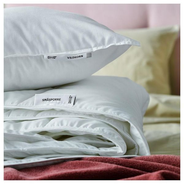 Ковдра IKEA SMASPORRE 200x200 см Біла 704.570.10 704.570.10 ➜ Пакуємо МИ📦 фото
