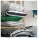 Наволочка IKEA SL&Aring;NH&Ouml;STMAL 50x50 см Черно-белая 905.996.31 905.996.31 ➜ Пакуємо МИ📦 фото 3