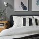 Наволочка IKEA SL&Aring;NH&Ouml;STMAL 50x50 см Черно-белая 905.996.31 905.996.31 ➜ Пакуємо МИ📦 фото 2