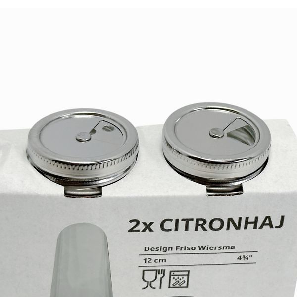 Набор баночек для специй IKEA CITRONHAJ 2 предмета 005.532.27 Стеклянные 005.532.27 ➜ Пакуємо МИ📦 фото