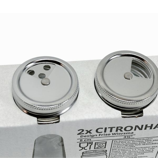 Набір баночок для спецій IKEA CITRONHAJ 2 предмети 405.532.11 Скляні 405.532.11 ➜ Пакуємо МИ📦 фото