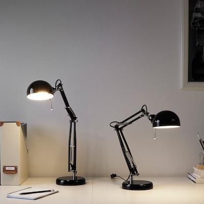 Настольная лампа IKEA FORSA 00146776 Черная 001.467.76 ➜ Пакуємо МИ📦 фото