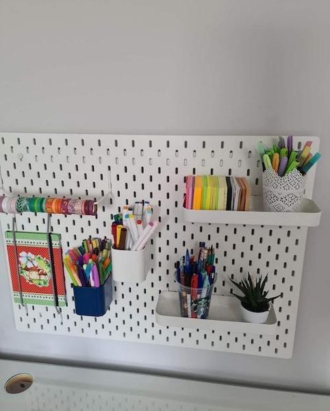 Полка для настенного органайзера IKEA SK&Aring;DIS 003.207.99 Белая 003.207.99 ➜ Пакуємо МИ📦 фото