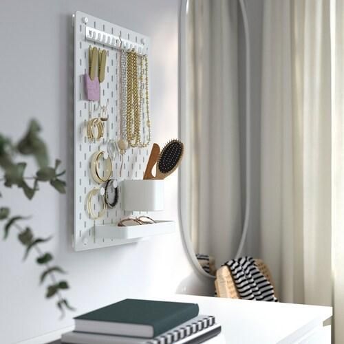 Полка для настенного органайзера IKEA SK&Aring;DIS 003.207.99 Белая 003.207.99 ➜ Пакуємо МИ📦 фото