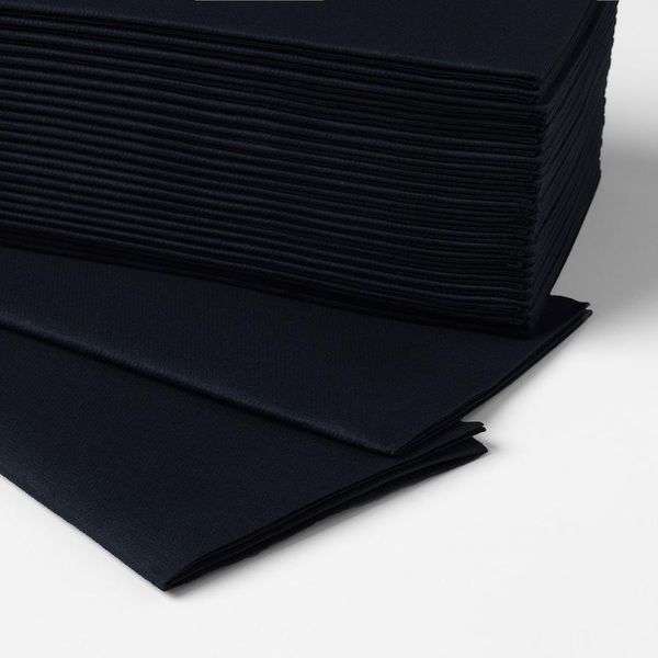 Набір серветок IKEA MOTTAGA 38x38 см Чорні 25 штук 803.429.00 803.429.00 ➜ Пакуємо МИ📦 фото