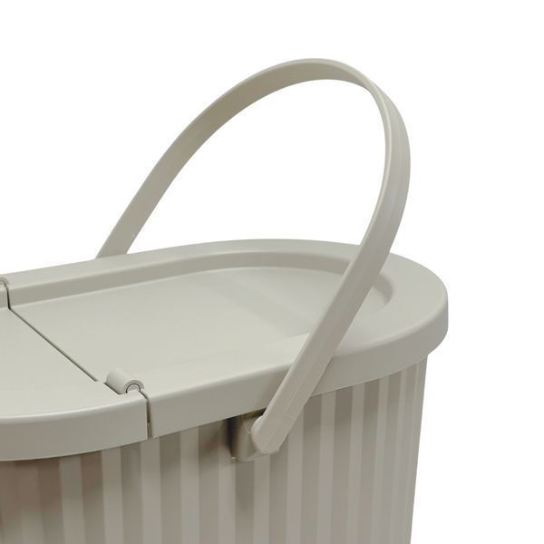 Ведро с крышкой IKEA DAMM&Auml;NG 605.599.76 Серо-бежевое 605.599.76 ➜ Пакуємо МИ📦 фото