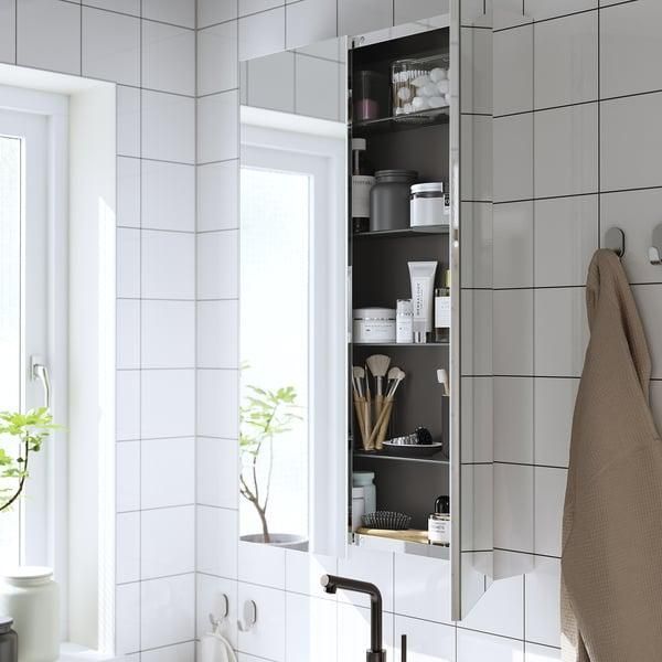 Шафка з дзеркалом IKEA LETTAN 60x15x95 см Біла 005.349.22 005.349.22 ➜ Пакуємо МИ📦 фото