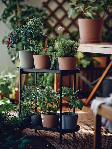 Підставка для квітів/вазонів IKEA OLIVBLAD 104.866.47 Чорна 104.866.47 ➜ Пакуємо МИ📦 фото