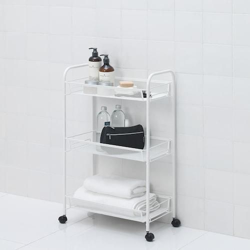 Тележка на колесах IKEA HORNAVAN (ИКЕА ХОРНАВАН). 70243873. Белая 702.438.73 ➜ Пакуємо МИ📦 фото