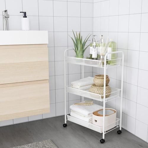 Тележка на колесах IKEA HORNAVAN (ИКЕА ХОРНАВАН). 70243873. Белая 702.438.73 ➜ Пакуємо МИ📦 фото