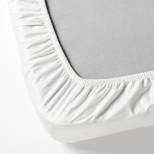 Простирадло IKEA DVALA 180x200 см Біле 503.565.64 503.565.64 ➜ Пакуємо МИ📦 фото