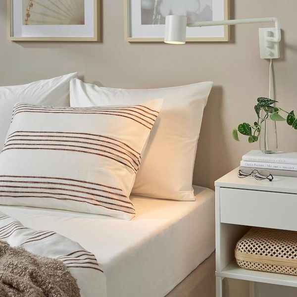 Простирадло IKEA DVALA 180x200 см Біле 503.565.64 503.565.64 ➜ Пакуємо МИ📦 фото
