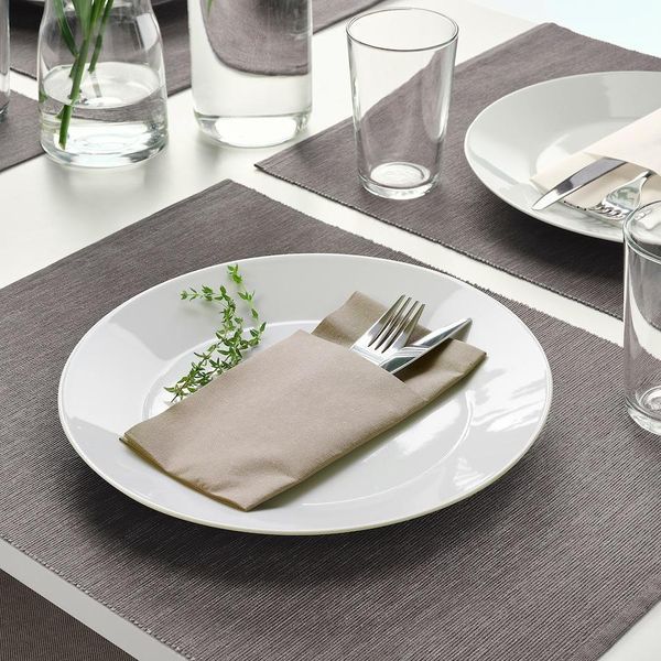 Набір серветок IKEA MOTTAGA 38x38 см Бежеві 25 штук 505.085.86 505.085.86 ➜ Пакуємо МИ📦 фото