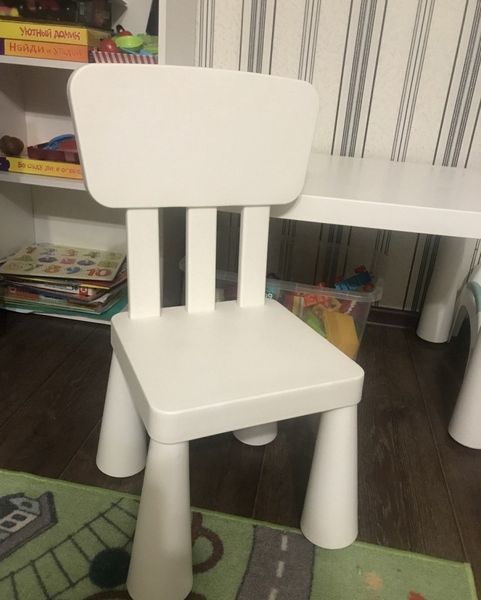 Стілець для дітей IKEA MAMMUT (ІКЕА МАММУТ). 40365371. Білий 403.653.71 ➜ Пакуємо МИ📦 фото