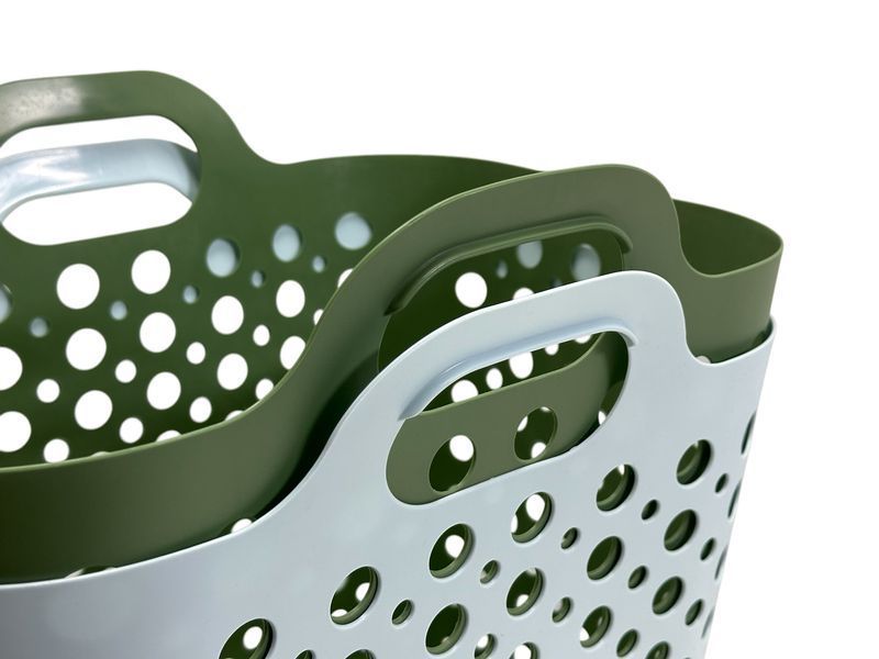 Корзина для белья IKEA SLIBB 205.677.23 Зеленая 205.677.23 ➜ Пакуємо МИ📦 фото