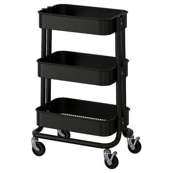 Візок IKEA R&Aring;SKOG 28x38x61 см Чорний 805.867.90 805.867.90 ➜ Пакуємо МИ📦 фото