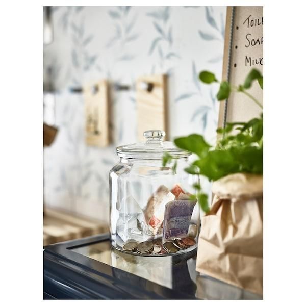 Банка з кришкою IKEA VARDAGEN 1,9&nbsp;л Скляна 002.919.28 002.919.28 ➜ Пакуємо МИ📦 фото