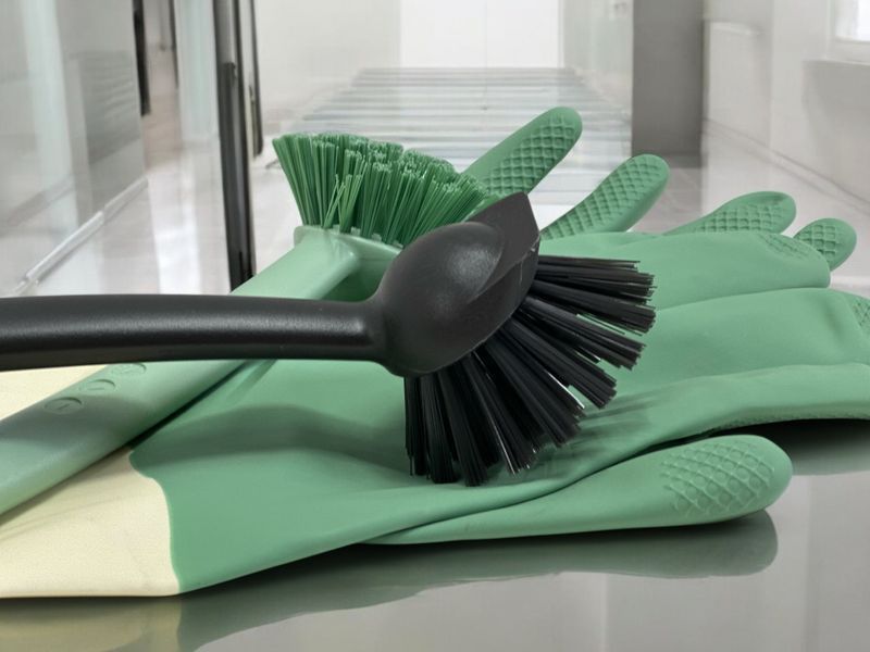 Щетка для мытья посуды IKEA RINNIG (ИКЕА РИННИГ). 30407814. Черная 304.078.14 ➜ Пакуємо МИ📦 фото