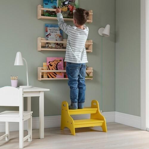 Детский табурет IKEA TROGEN 803.715.20 Желтый 803.715.20 ➜ Пакуємо МИ📦 фото